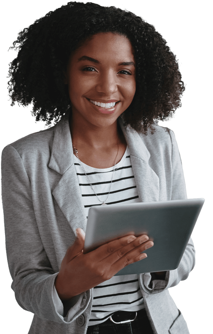 business-woman-holding-tablet-smiling-at-camera